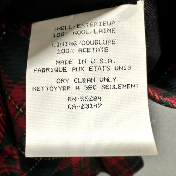 Vintage Talbots Skirt Womens 10 (29x22 ACTUAL) Wool Tartan Plaid Knee Length USA - Picture 5 of 9